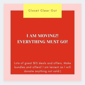 CLOSET CLEAROUT!